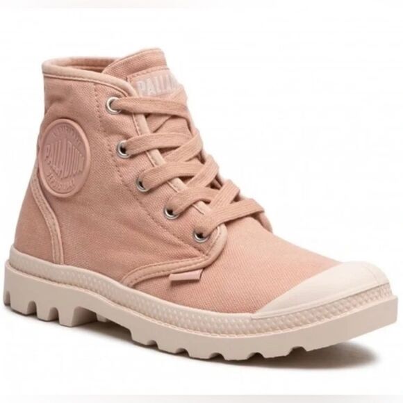 Free People x Palladium Pampa HI sneaker boots Rose Brick pink women’s 10 New. - Picture 2 of 7